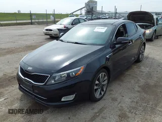 2014 Kia Optima SXL Turbo with VIN 5XXGR4A66EG307497, listed as a IAAI auction lot 42020082 with 134,736 mi miles and . Bid and sale history available at DreamBid. Image 2.