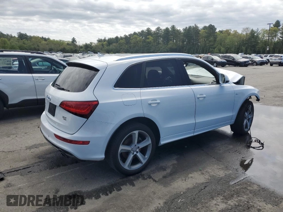 2013 Audi Q5 Premium Plus with VIN WA1DGAFP4DA034282, listed as a Copart auction lot 56157315 with Not provided miles and Salvage title. Bid and sale history available at DreamBid. Image 3.