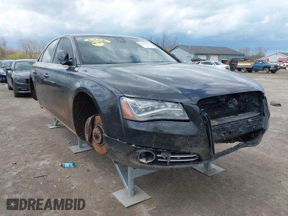 2011 Audi A8 with VIN WAUAVAFD7BN023512, listed as a IAAI auction lot 42083983 with Not provided miles and . Bid and sale history available at DreamBid. Image 1.
