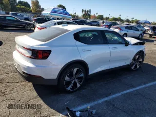 2023 Polestar 2 with VIN YSMED3KA3PL137660, listed as a Copart auction lot 80391494 with 0 mi miles and Salvage Title. Bid and sale history available at carsss.com. Image 3.