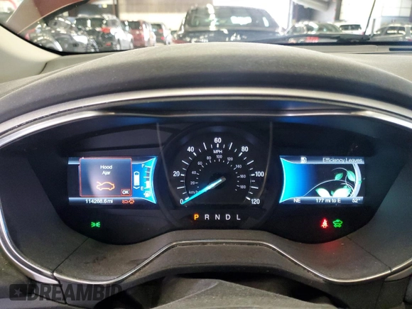 2015 Ford Fusion SE Hybrid with VIN 3FA6P0LU1FR100837, listed as a Copart auction lot 50753785 with 114,268 mi miles and Salvage Title. Bid and sale history available at carsss.com. Image 9.
