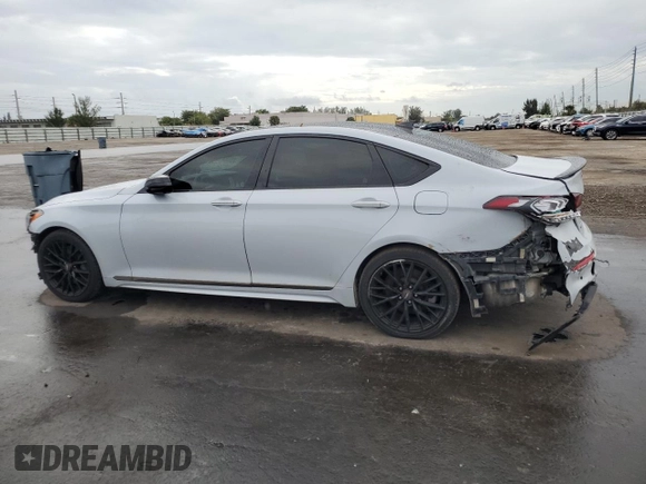 2019 Genesis G80 3.3T Sport with VIN KMTFN4JB7KU306127, listed as a Copart auction lot 86709364 with 51,923 mi miles and Non Repairable. Bid and sale history available at carsss.com. Image 2.