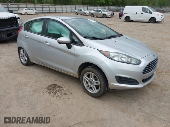 2019 Ford Fiesta SE with VIN 3FADP4EJ3KM145397, listed as a IAAI auction lot 42055399 with 80,667 mi miles. Bid and sale history available at carsss.com. Image 1.