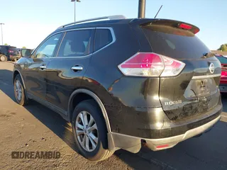 2015 Nissan Rogue SV with VIN KNMAT2MTXFP505183, listed as a IAAI auction lot 41878121 with 127,677 mi miles. Bid and sale history available at carsss.com. Image 3.