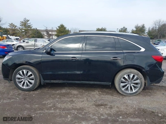 2015 Acura MDX Tech Pkg with VIN 5FRYD4H48FB009138, listed as a IAAI auction lot 41497082 with 124,837 mi miles. Bid and sale history available at carsss.com. Image 14.