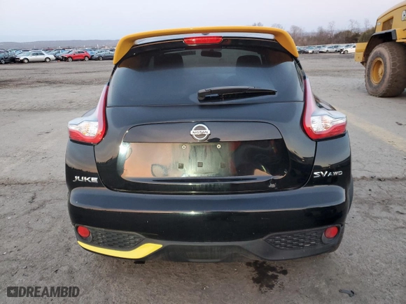 2016 Nissan Juke SL with VIN JN8AF5MVXGT658072, listed as a Copart auction lot 48998105 with 64,413 mi miles and Salvage Title. Bid and sale history available at carsss.com. Image 6.