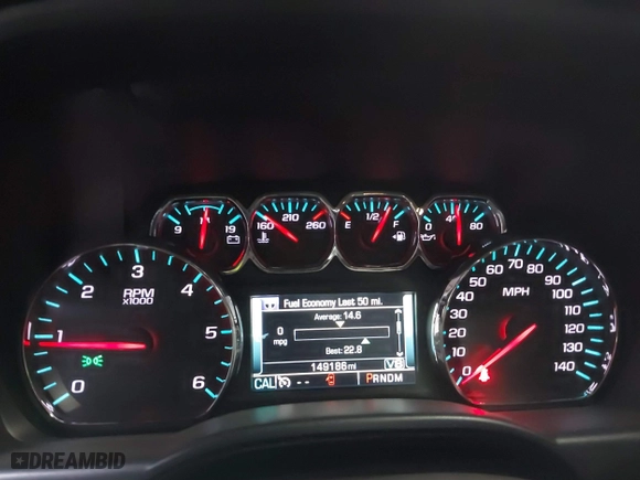 2015 Chevrolet Silverado 1500 LTZ with VIN 3GCUKSEC5FG350450, listed as a IAAI auction lot 41414983 with 149,186 mi miles. Bid and sale history available at carsss.com. Image 7.