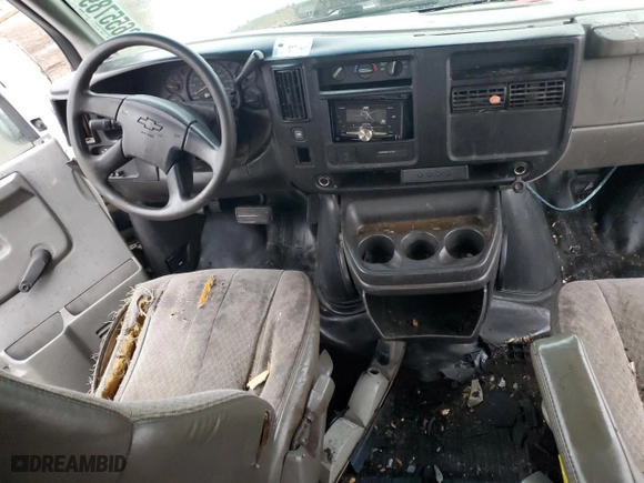 2006 Chevrolet Express Cargo Van with VIN 1GCFG15X761126523, listed as a Copart auction lot 86557894 with 0 mi miles and Salvage Title. Bid and sale history available at carsss.com. Image 8.