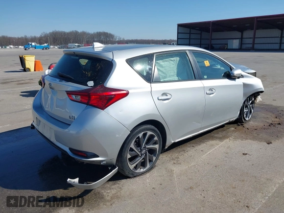2016 Scion iM with VIN JTNKARJE6GJ510874, listed as a IAAI auction lot 41775719 with 1 mi miles. Bid and sale history available at carsss.com. Image 4.