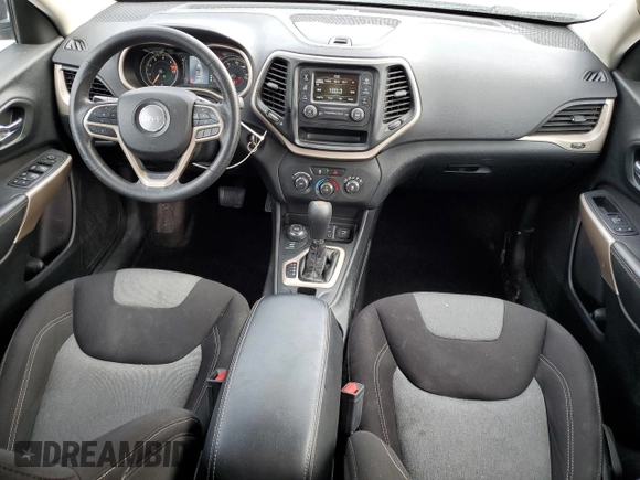 2017 Jeep Cherokee Sport with VIN 1C4PJMAB4HD220913, listed as a Copart auction lot 47193015 with 153,086 mi miles and Salvage Title. Bid and sale history available at carsss.com. Image 8.