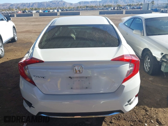2020 Honda Civic Sedan LX with VIN 2HGFC2F62LH596691, listed as a IAAI auction lot 41507391 with 48,020 mi miles. Bid and sale history available at carsss.com. Image 16.