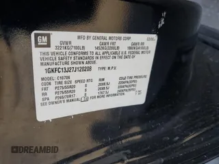 2007 GMC Yukon SLT with VIN 1GKFC13J27J120208, listed as a Copart auction lot 86143204 with 265,974 mi miles and Clean Title. Bid and sale history available at carsss.com. Image 14.