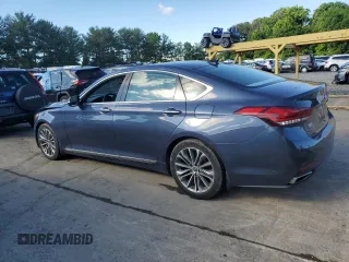 2015 Hyundai Genesis 3.8L with VIN KMHGN4JEXFU086299, listed as a Copart auction lot 54777294 with 78,548 mi miles and Salvage Title. Bid and sale history available at carsss.com. Image 2.