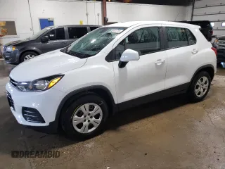 2017 Chevrolet Trax LS with VIN 3GNCJKSB8HL290207, listed as a Copart auction lot 52411715 with 87,662 mi miles and Salvage Title. Bid and sale history available at carsss.com. Image 1.