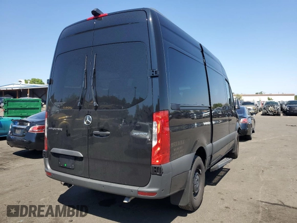 2024 Mercedes-Benz Sprinter with VIN W1Z4NFHY4RP668167, listed as a Copart auction lot 69724604 with 2,342 mi miles and Salvage Title. Bid and sale history available at DreamBid. Image 3.