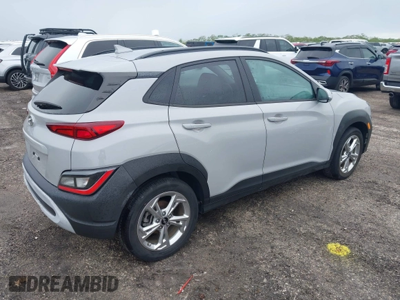 2022 Hyundai Kona SEL with VIN KM8K32AB6NU766385, listed as a IAAI auction lot 40500060 with 18,914 mi miles and . Bid and sale history available at DreamBid. Image 4.
