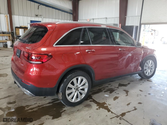 2020 Mercedes-Benz GLC with VIN WDC0G8EB7LF730875, listed as a Copart auction lot 48378795 with 56,466 mi miles and Salvage Title. Bid and sale history available at carsss.com. Image 3.