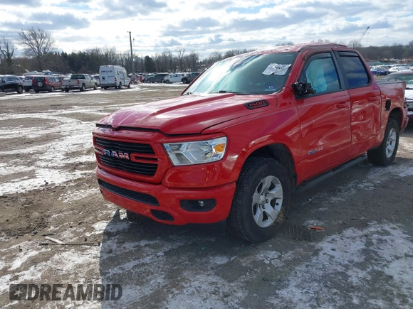 2020 Ram 1500 Big Horn with VIN 1C6SRFBT5LN175643, listed as a IAAI auction lot 41288854 with 56,732 mi miles. Bid and sale history available at carsss.com. Image 17.