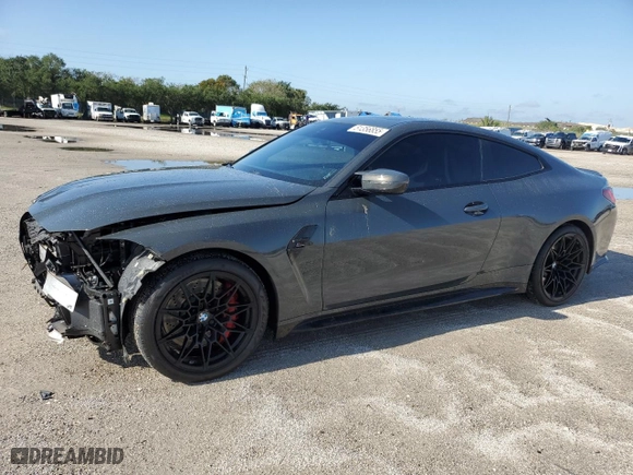 2021 BMW M4 Competition with VIN WBS33AZ05MCG69989, listed as a Copart auction lot 51356855 with 35,654 mi miles and Salvage Title. Bid and sale history available at carsss.com. Image 1.