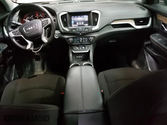 2021 GMC Terrain SLE with VIN 3GKALTEV1ML317378, listed as a Copart auction lot 54823015 with 59,753 mi miles and Salvage title. Bid and sale history available at DreamBid. Image 8.