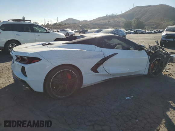 2021 Chevrolet Corvette 1LT with VIN 1G1YA3D41M5120678, listed as a Copart auction lot 81943624 with 0 mi miles and Salvage Title. Bid and sale history available at carsss.com. Image 3.