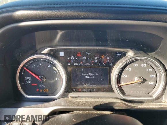 2019 Chevrolet Silverado 1500 High Country with VIN 1GCUYHED1KZ147317, listed as a Copart auction lot 43194955 with 104,985 mi miles and Salvage Title. Bid and sale history available at carsss.com. Image 9.