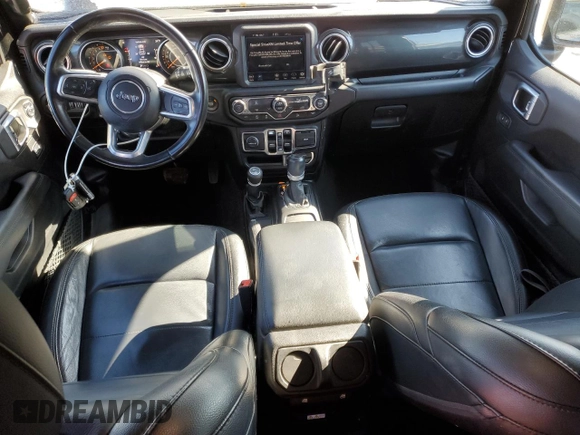 2020 Jeep Wrangler Unlimited Sahara Altitude with VIN 1C4HJXEG2LW101881, listed as a Copart auction lot 41853615 with 68,321 mi miles and Salvage title. Bid and sale history available at DreamBid. Image 8.