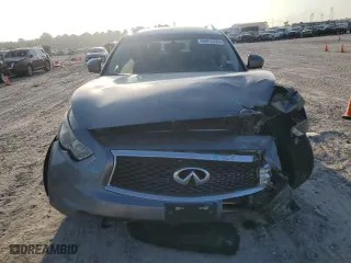 2017 Infiniti QX70 with VIN JN8CS1MW5HM412838, listed as a Copart auction lot 66914724 with 129,988 mi miles and Salvage Title. Bid and sale history available at carsss.com. Image 5.