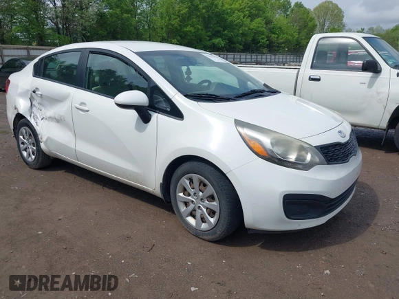 2013 Kia Rio LX with VIN KNADM4A39D6318169, listed as a IAAI auction lot 42063285 with 138,272 mi miles and . Bid and sale history available at DreamBid. Image 1.