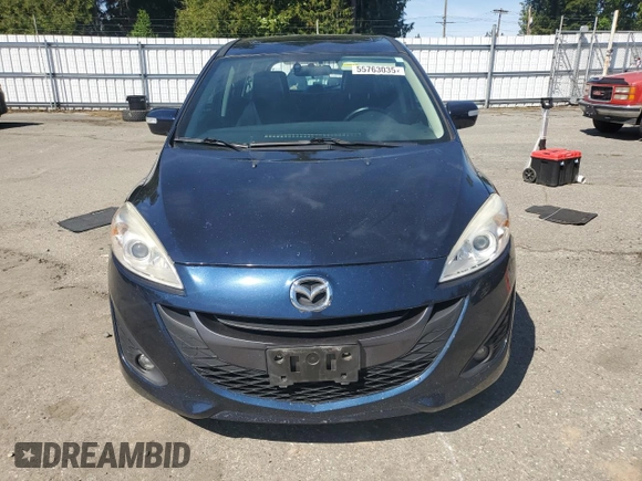 2015 Mazda 5 Grand Touring with VIN JM1CW2DL5F0185358, listed as a Copart auction lot 55763035 with 95,486 mi miles and Salvage title. Bid and sale history available at DreamBid. Image 5.