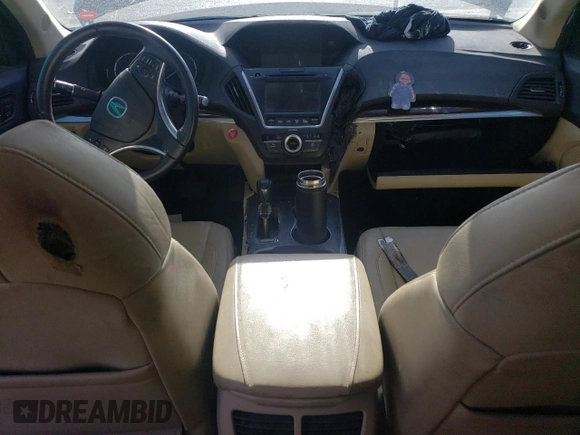 2014 Acura MDX Technology with VIN 5FRYD4H41EB035871, listed as a Copart auction lot 60826125 with Not provided miles and Non repairable. Bid and sale history available at DreamBid. Image 8.