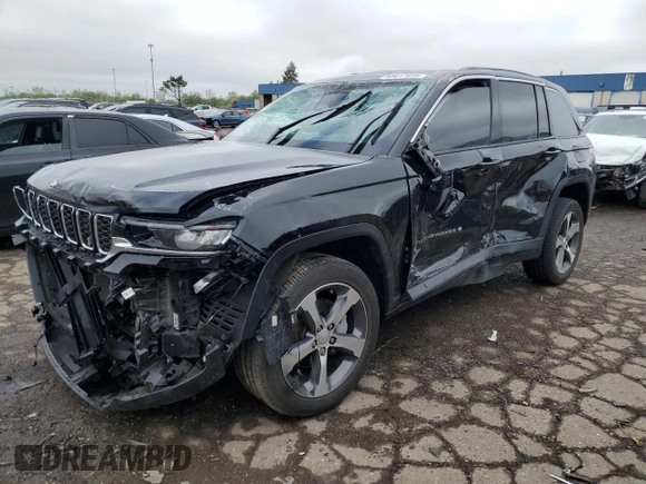 2023 Jeep Grand Cherokee Limited with VIN 1C4RJHBG9PC533597, listed as a Copart auction lot 55617695 with 32,085 mi miles and Non repairable. Bid and sale history available at DreamBid. Image 1.