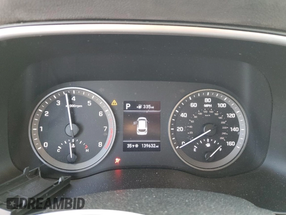 2021 Hyundai Tucson SEL with VIN KM8J33ALXMU310043, listed as a Copart auction lot 45398195 with 139,632 mi miles and Salvage title. Bid and sale history available at DreamBid. Image 9.