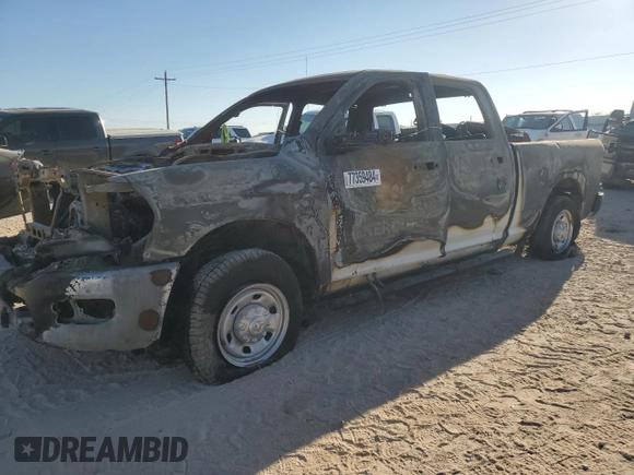 2024 Ram 2500 Tradesman with VIN 3C6UR5CL9RG132118, listed as a Copart auction lot 77359484 with 0 mi miles and Non Repairable. Bid and sale history available at carsss.com. Image 1.