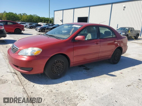 2006 Toyota Corolla CE with VIN 1NXBR32E26Z647487, listed as a Copart auction lot 48307705 with 299,999 mi miles and Salvage Title. Bid and sale history available at DreamBid. Image 1.