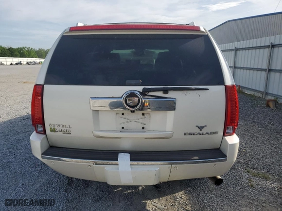 2009 Cadillac Escalade Hybrid with VIN 1GYFK43529R117682, listed as a Copart auction lot 53949915 with 221,447 mi miles and Clean Title. Bid and sale history available at carsss.com. Image 6.