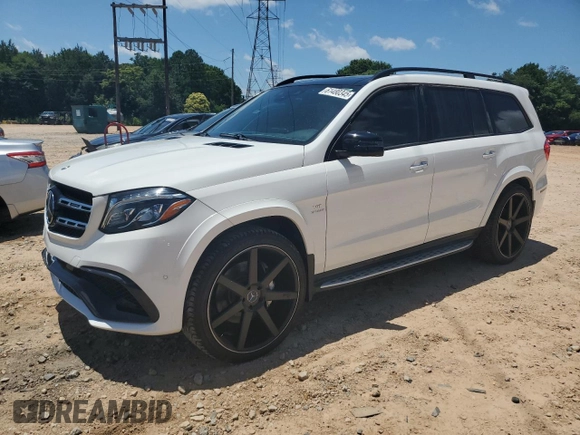 2017 Mercedes-Benz GLS 63 AMG with VIN 4JGDF7FE8HA978419, listed as a Copart auction lot 61480345 with 78,594 mi miles and Clean title. Bid and sale history available at DreamBid. Image 1.