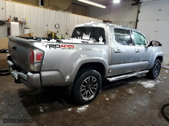 2021 Toyota Tacoma 4WD SR with VIN 5TFCZ5AN9MX257181, listed as a Copart auction lot 44694705 with 55,760 mi miles and Salvage Title. Bid and sale history available at carsss.com. Image 3.