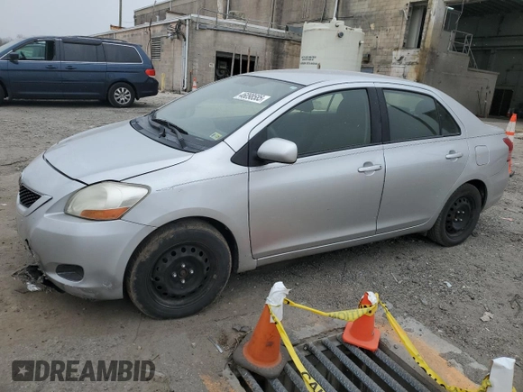 2012 Toyota Yaris with VIN JTDBT4K35CL037319, listed as a Copart auction lot 46098585 with 126,039 mi miles and Salvage Title. Bid and sale history available at DreamBid. Image 1.