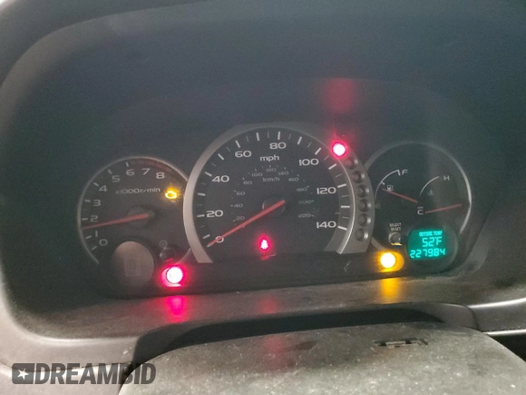 2003 Honda Pilot EX z VIN 2HKYF18553H583289, wystawiony jako Copart lot #57672315 z przebiegiem 227 984 mil mil oraz Czysty tytuł • Clean title. Historia ofert i sprzedaży dostępna na DreamBid. Obrazek 9.