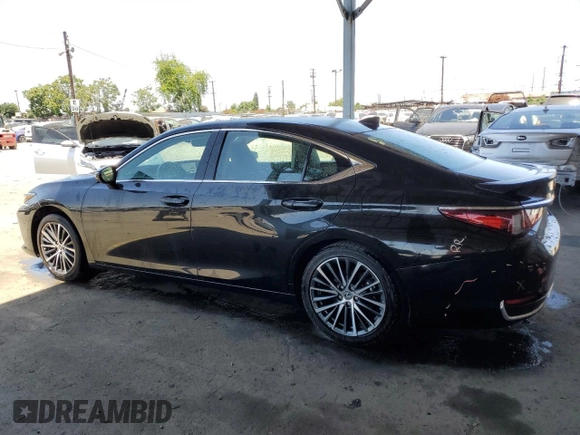 2023 Lexus ES 300h with VIN 58ADA1C18PU034705, listed as a Copart auction lot 56221745 with 43,267 mi miles and Salvage title. Bid and sale history available at DreamBid. Image 2.