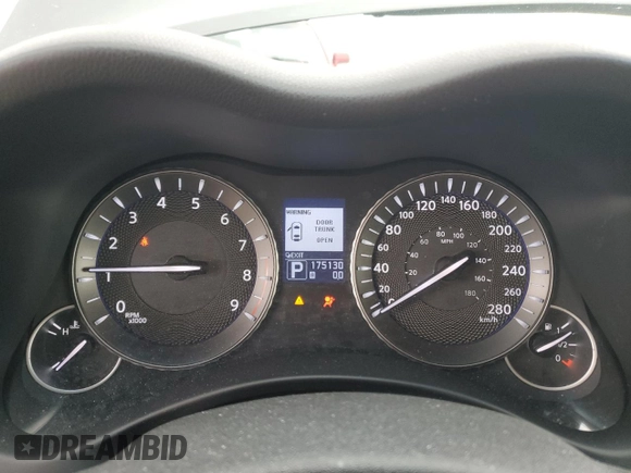 2011 Infiniti M37 with VIN JN1BY1AR2BM371065, listed as a Copart auction lot 74764014 with 175,130 mi miles and Salvage Title. Bid and sale history available at carsss.com. Image 9.