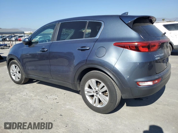 2018 Kia Sportage LX with VIN KNDPM3AC9J7321380, listed as a Copart auction lot 46632385 with 120,185 mi miles and Salvage Title. Bid and sale history available at carsss.com. Image 2.