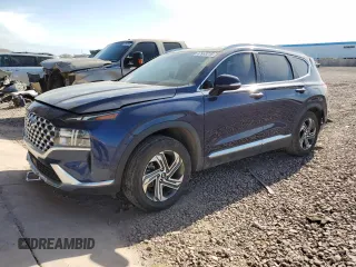 2021 Hyundai Santa Fe SEL with VIN 5NMS64AJ9MH296552, listed as a Copart auction lot 87953715 with 79,186 mi miles and Salvage Title. Bid and sale history available at carsss.com. Image 1.