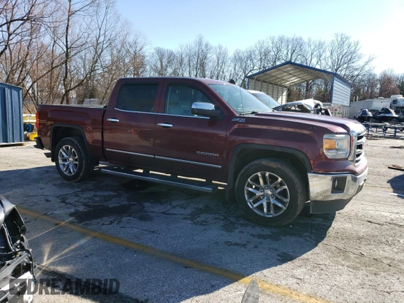 2015 GMC Sierra 1500 SLT with VIN 3GTU2VEJ6FG395459, listed as a Copart auction lot 86846624 with 177,064 mi miles and Salvage Title. Bid and sale history available at DreamBid. Image 4.