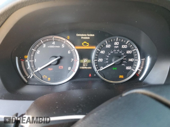 2016 Acura MDX with VIN 5FRYD3H25GB006398, listed as a Copart auction lot 88150515 with 115,596 mi miles and Clean Title. Bid and sale history available at carsss.com. Image 9.