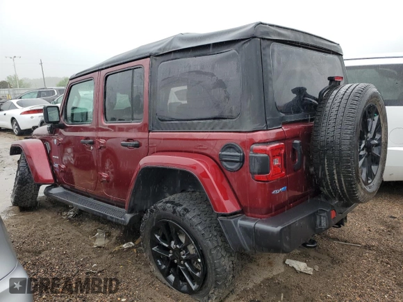 2021 Jeep Wrangler Unlimited Sahara с VIN 1C4JJXP6XMW676754, выставлен на аукционе Copart как лот 58538655 с пробегом 49 785 миль миль и Списание • Salvage title. История ставок и продаж доступна на DreamBid. Изображение 2.