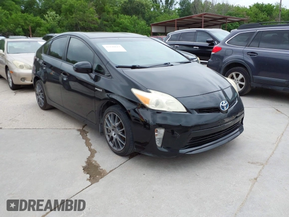 2013 Toyota Prius One with VIN JTDKN3DU3D5688397, listed as a IAAI auction lot 42140613 with 187,679 mi miles. Bid and sale history available at carsss.com. Image 1.