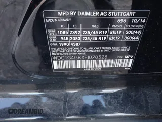 2015 Mercedes-Benz GLA 250 z VIN WDCTG4GBXFJ070528, wystawiony jako IAAI lot #41221799 z przebiegiem 83 443 mil mil oraz . Historia ofert i sprzedaży dostępna na DreamBid. Obrazek 9.