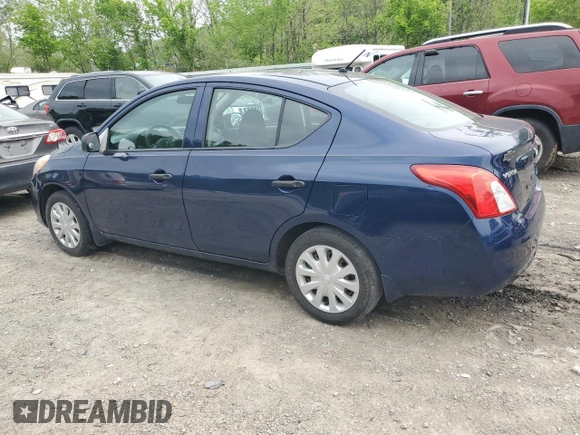 2014 Nissan Versa SV with VIN 3N1CN7AP2EL865682, listed as a Copart auction lot 55087765 with 208,703 mi miles and Salvage Title. Bid and sale history available at DreamBid. Image 2.
